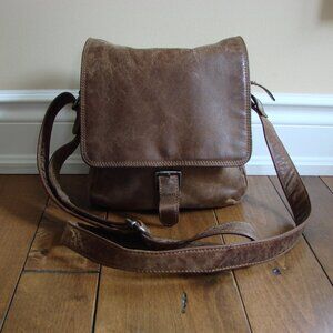 Adrian Klis Leather Crossbody Messenger Bag Purse Boho Handmade